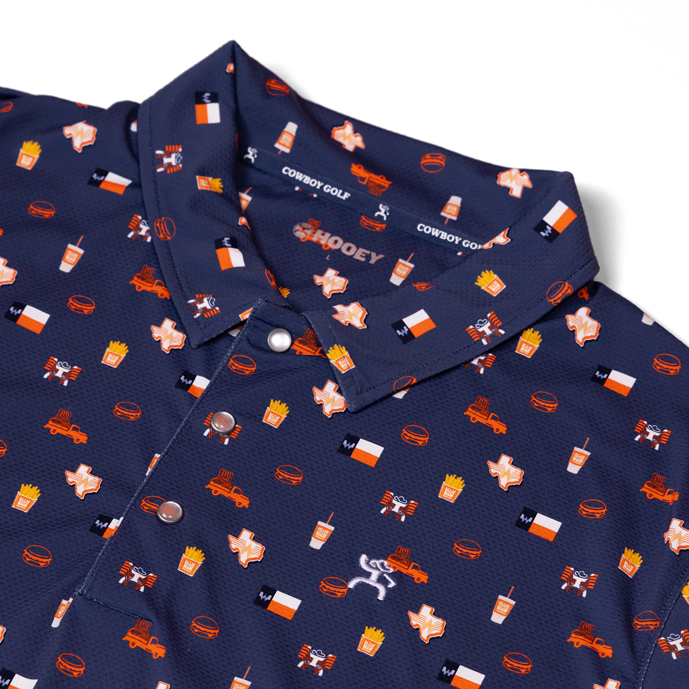 Hooey x Whataburger Navy Cowboy Golf Polo - Image 3