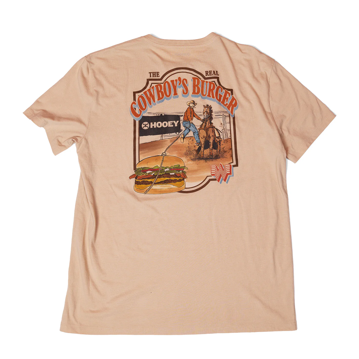 Hooey x Whataburger Tan Cowboy Burger Tee