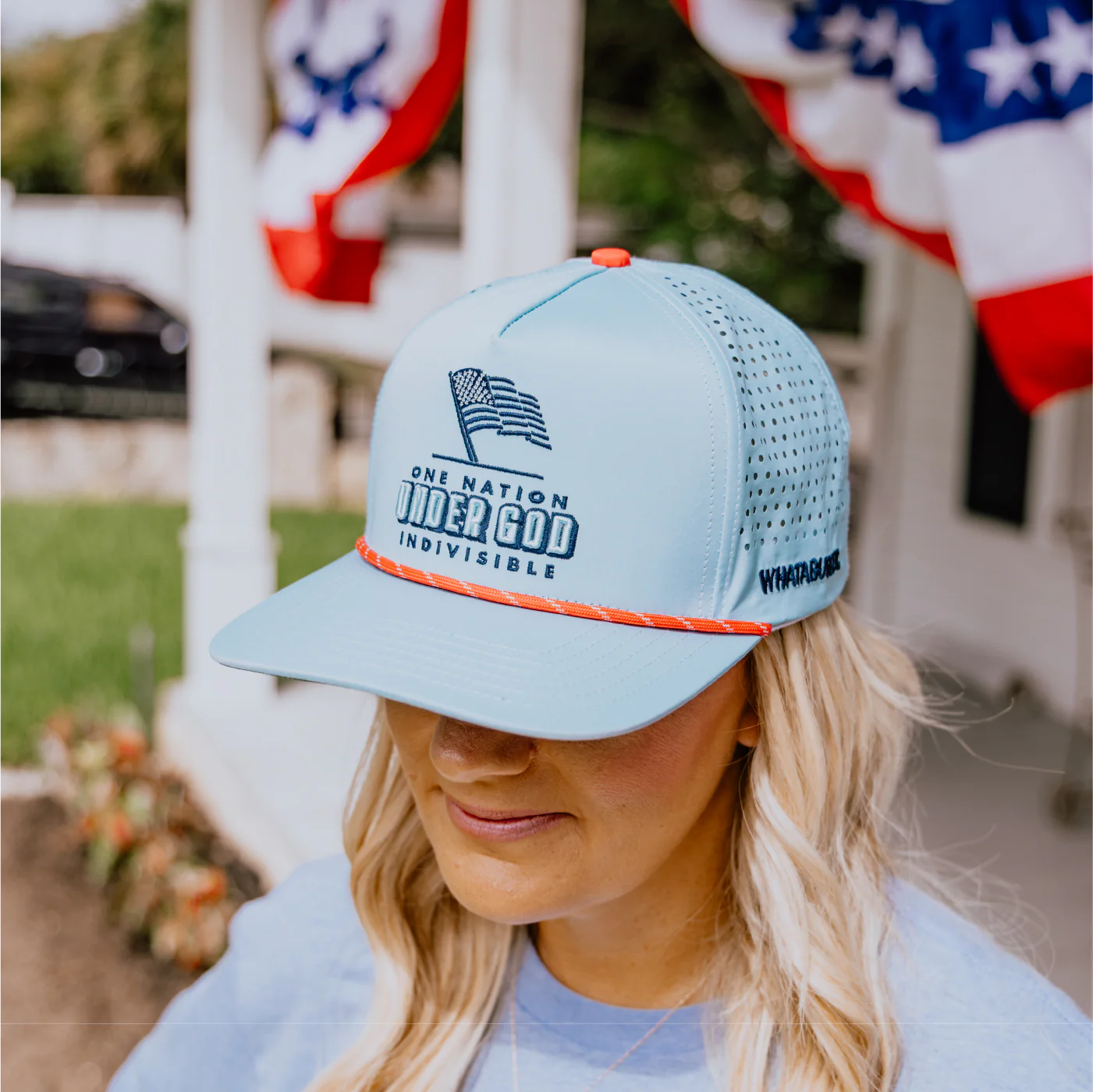 Light Blue One Nation Staunch Collection Hat - Image 2