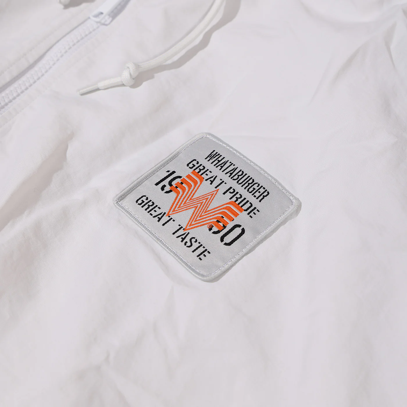 Sportiqe White Hooded Half Zip - Image 2