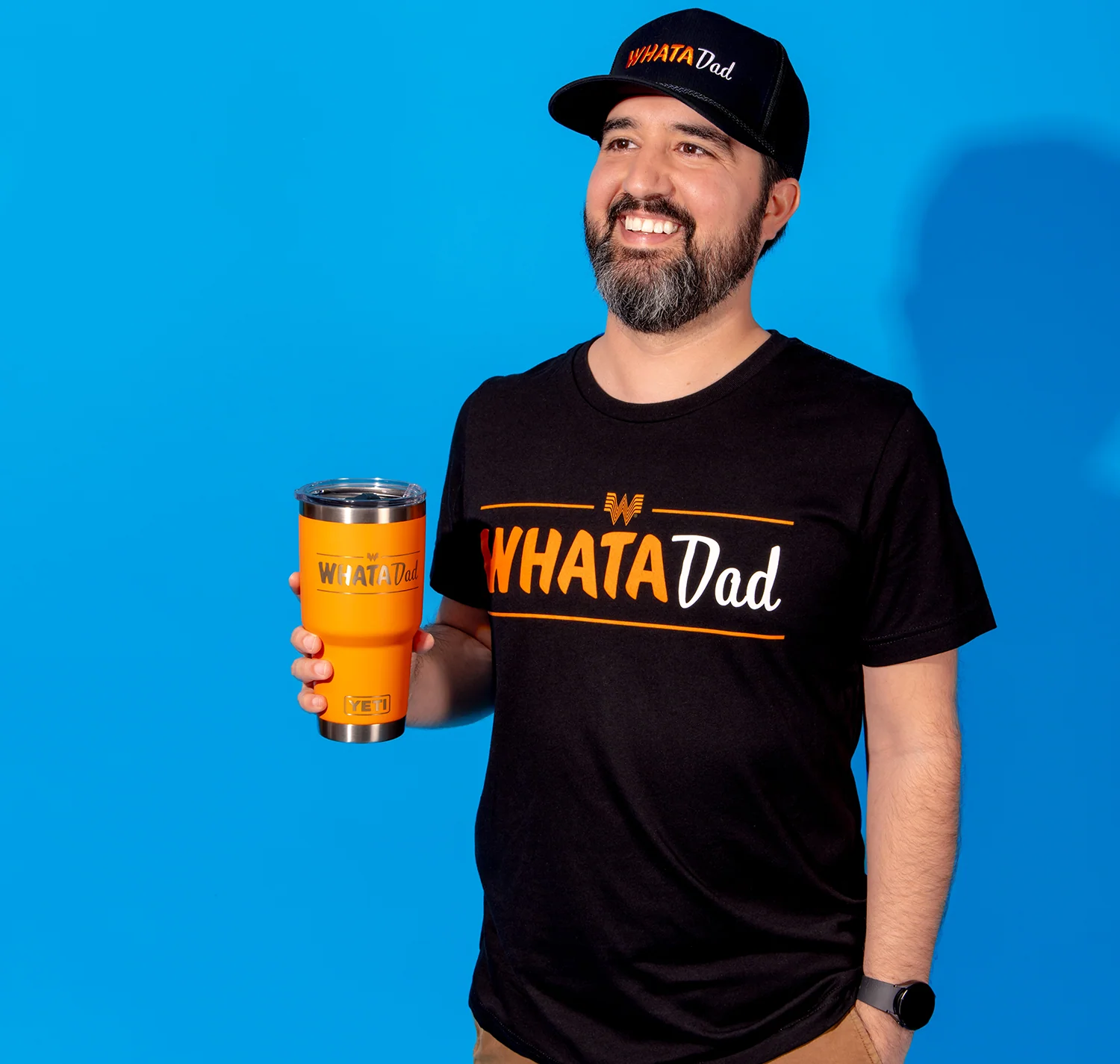 WhataDad Black Tee - Image 2