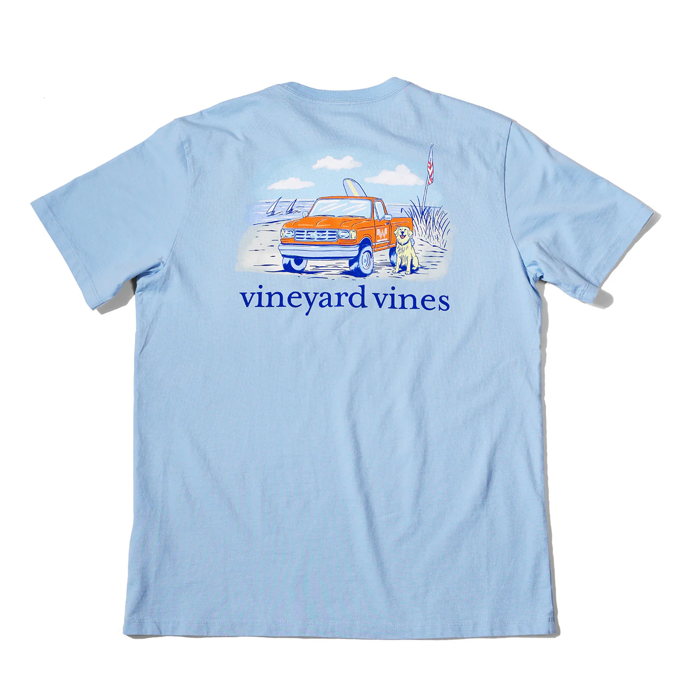 Vineyard Vines x Whataburger Light Blue Truck Tee