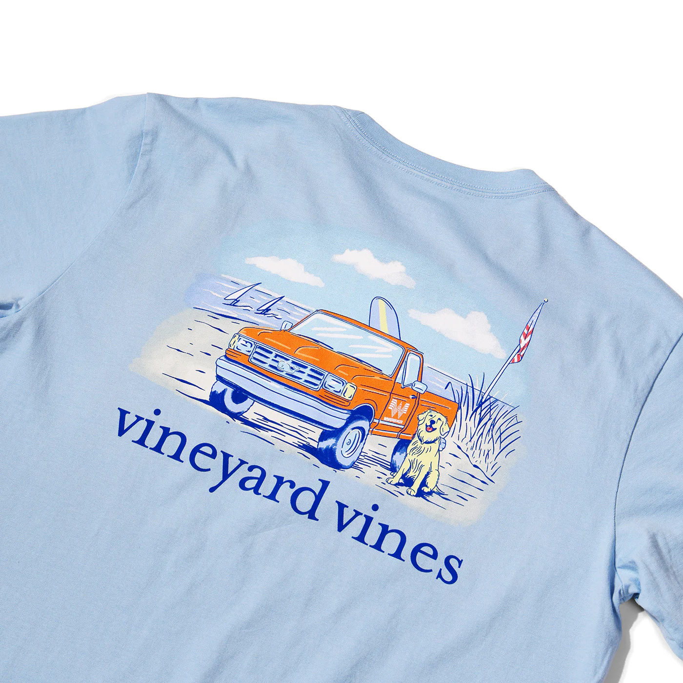 Vineyard Vines x Whataburger Light Blue Truck Tee - Image 2