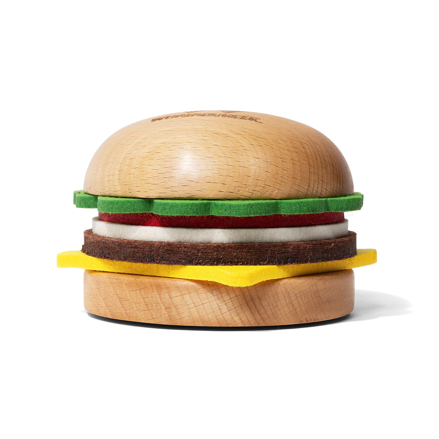 Wooden Burger Coaster Set - Image 3