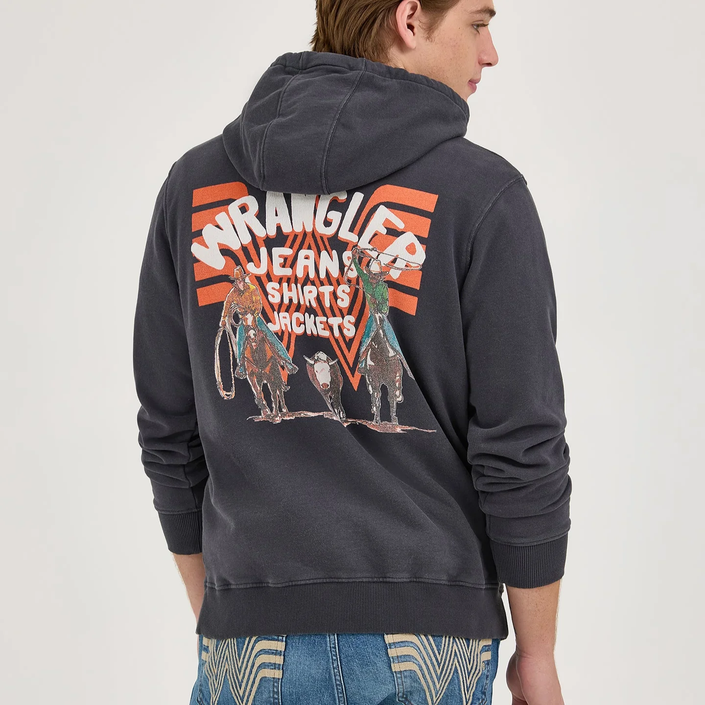 Wrangler® x Whataburger® Faded Black Hoodie
